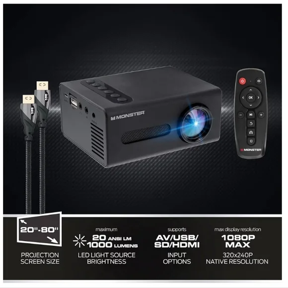 Image Mini Projector - Black - Picture 8 of 9